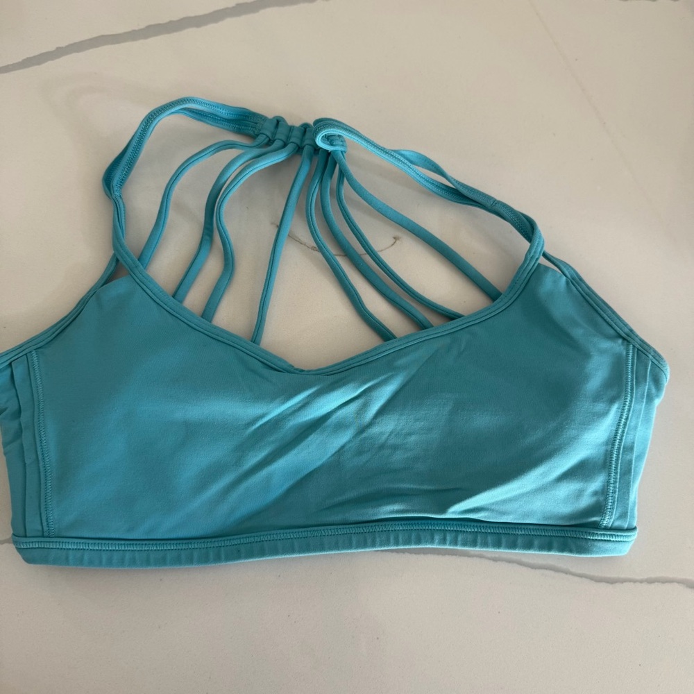 Lululemon Blue Strappy Sports Bra